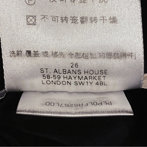 Burberry London Collection RTW Black Double Breasted Trench Skirt Belt 0 2 XS - Picture 11 of 11